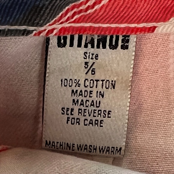 VINTAGE GITANO Southwestern Denim Skirt | Small | Multicolor Stripe Fringe Wrap - Picture 8 of 10